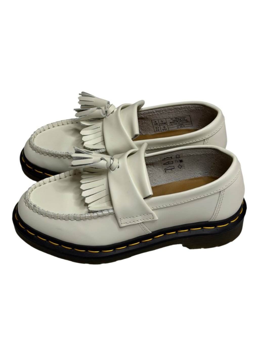 Dr Martens Adrian Tassel Loafer Moccassin Shoe Leather Unisex Men 5 Women 6 NWOT